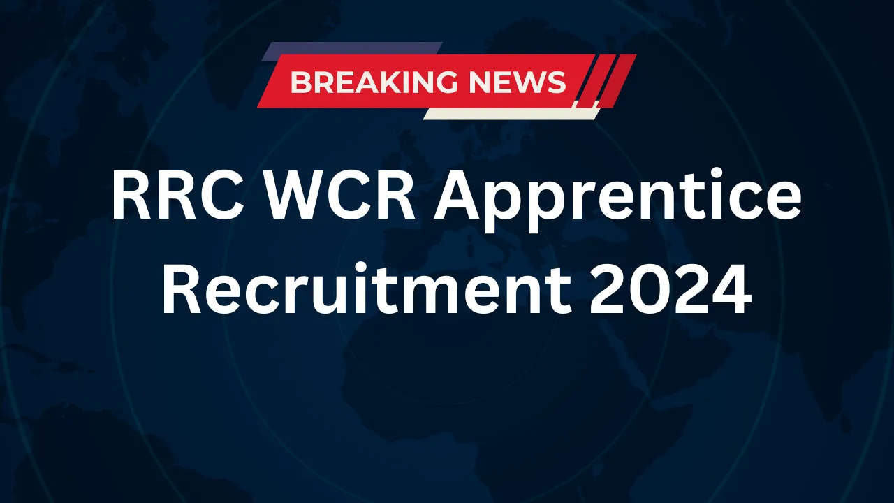 RRC WCR Apprentice Recruitment 2024