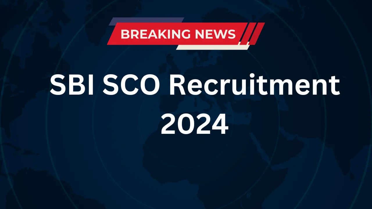 SBI SCO Recruitment 2024